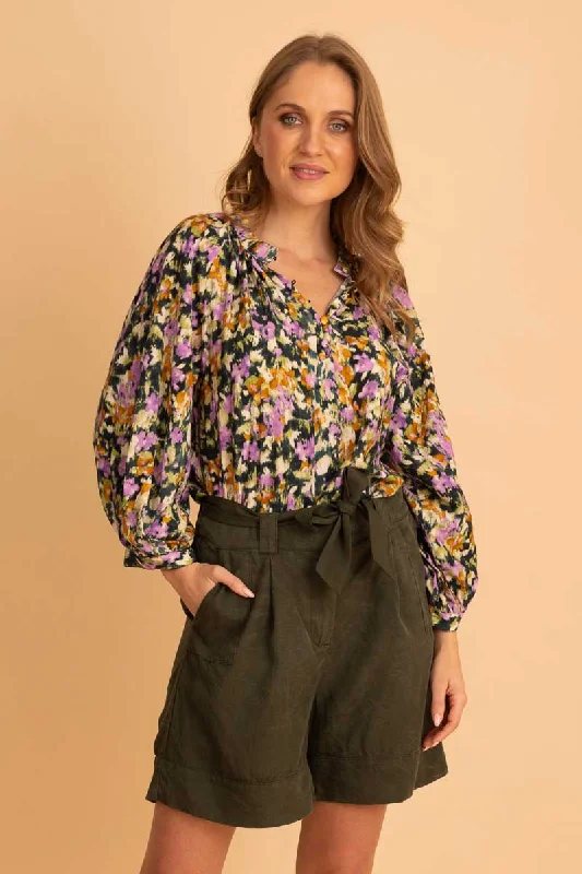 Coco Blouse Floral Forest