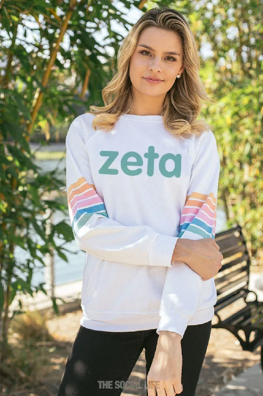 Zeta Tau Alpha Horizon Raglan Crewneck