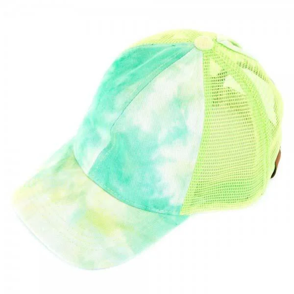 BT-2164 C.C Pony Caps Mint Tie Dye