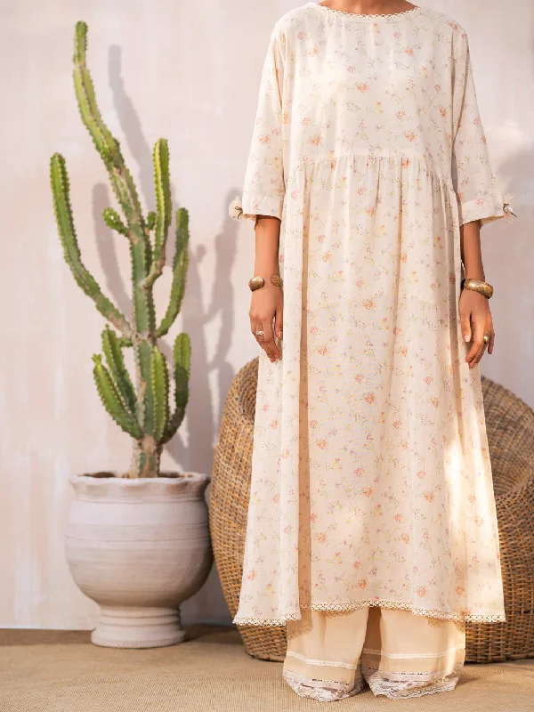 Off White Cotton Tunic - ALCR-LK-1077