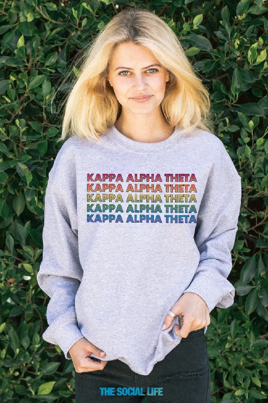 Kappa Alpha Theta Technicolor Crewneck