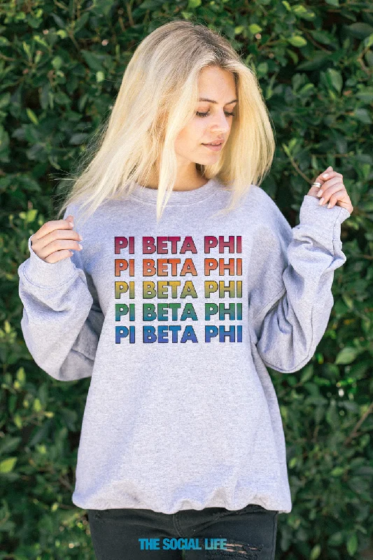 Pi Beta Phi Technicolor Crewneck