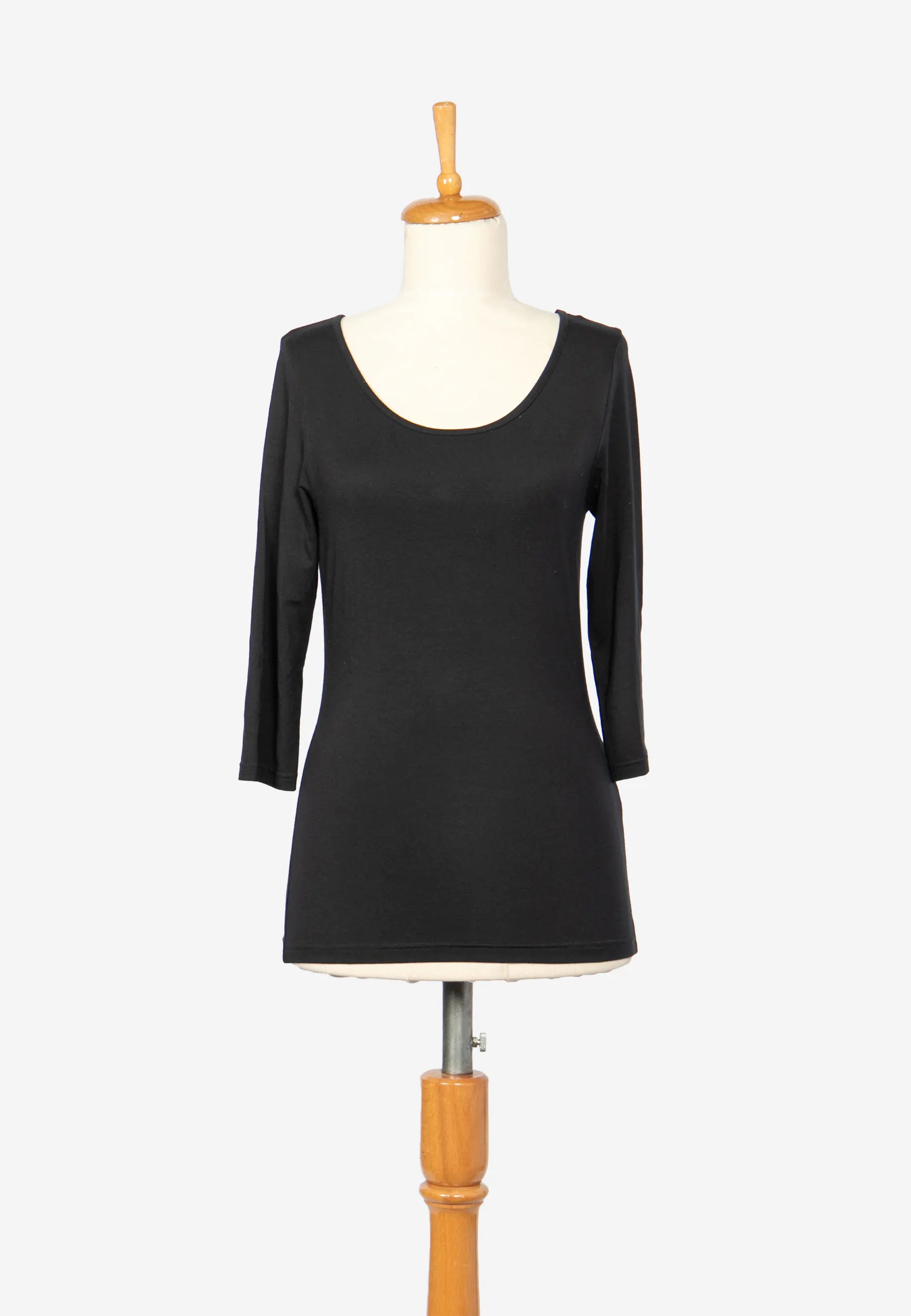 JADE Viscose jersey, tight-fitting, basic blouse