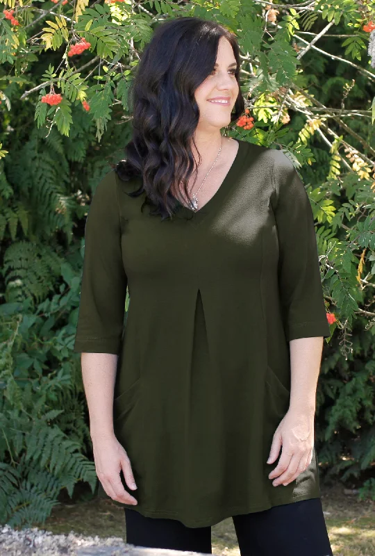 Playful Tunic - Olive Bamboo