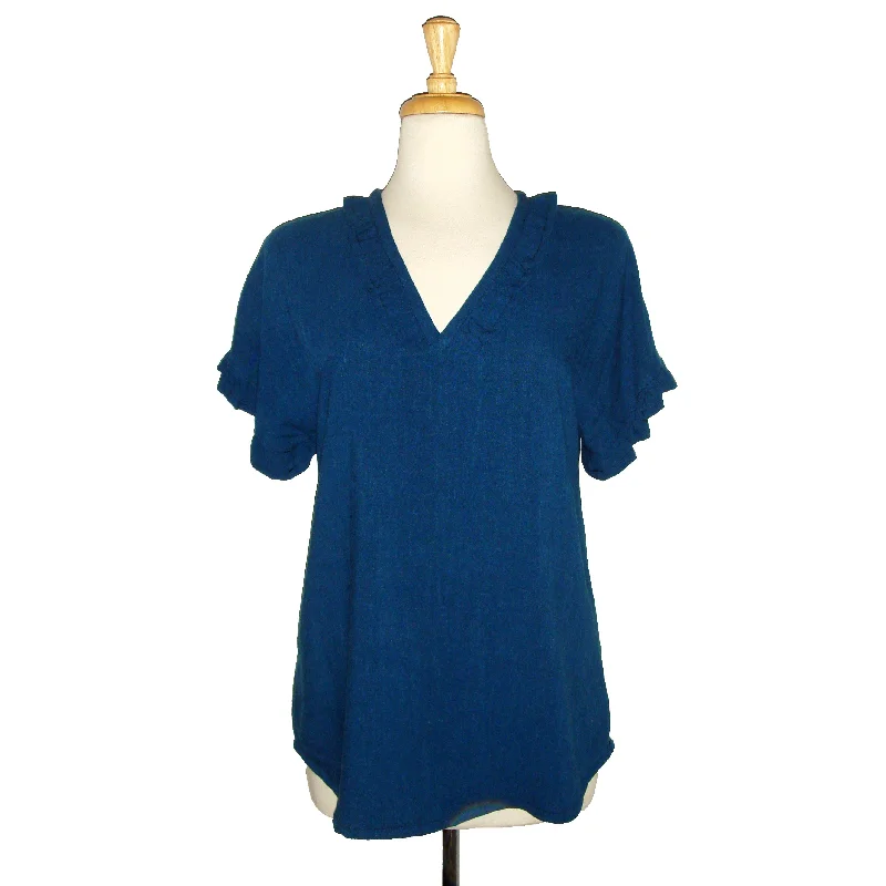 Mia Top - Blue - Sale