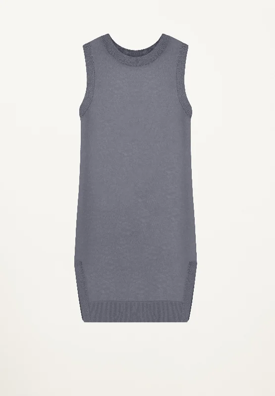 Sleeveless Tunic in Slate