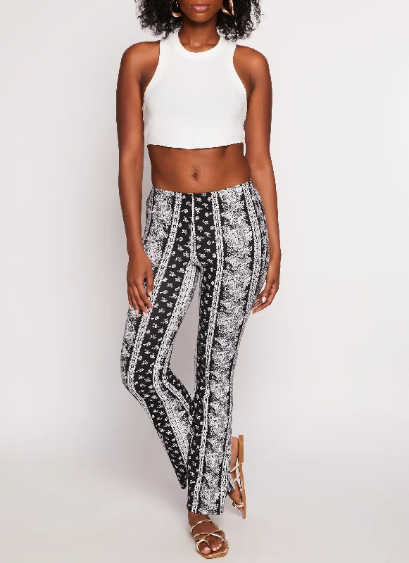 Border Boho Print Pants