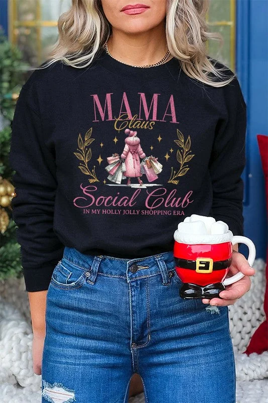 Mama Claus Social Club Christmas Sweatshirt