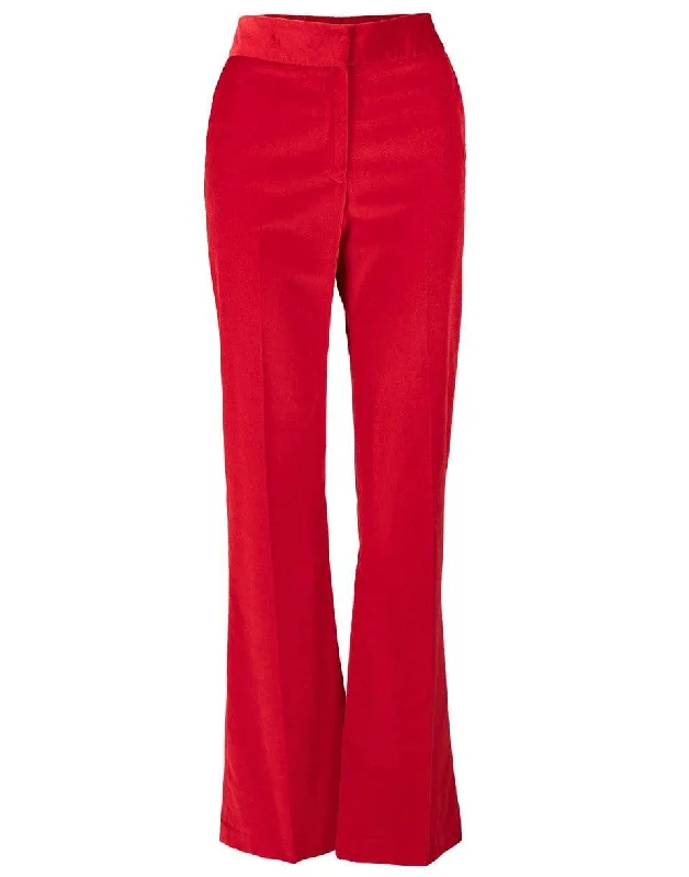 Velvet Wide Leg Trouser