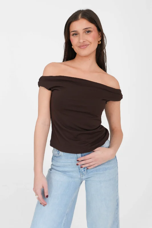 Elle Top in Brown