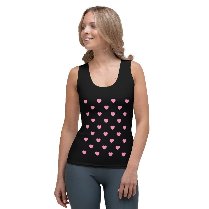 Tank Top - HERTTAHOUND HEARTS pink