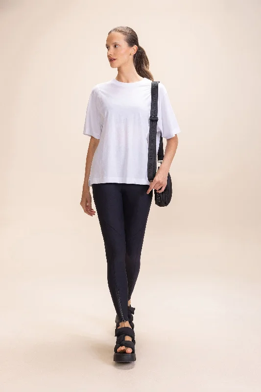 Pima Cotton Half-Knit T-Shirt