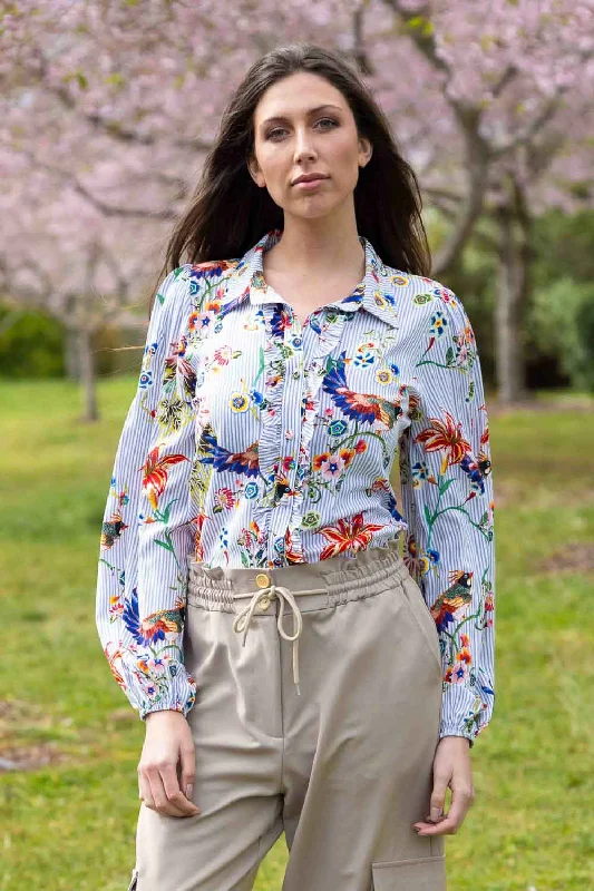 Meadow Shirt Striped Floral