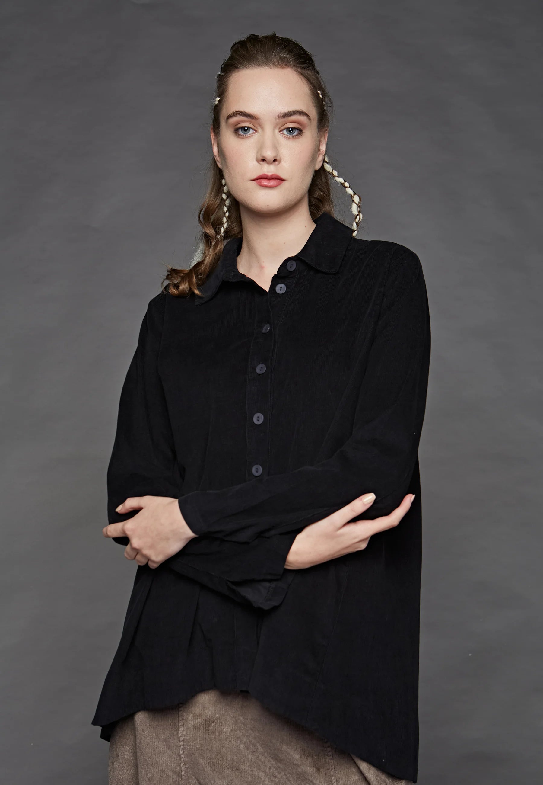 RADIANT Baby cord velvet shirt