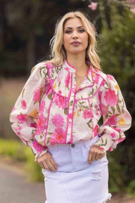 Ringo Blouse Pink Floral