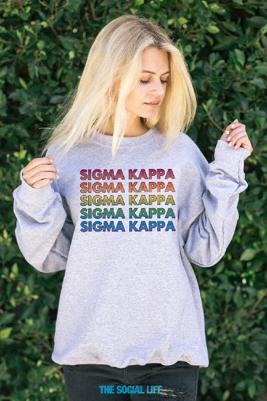 Sigma Kappa Technicolor Crewneck