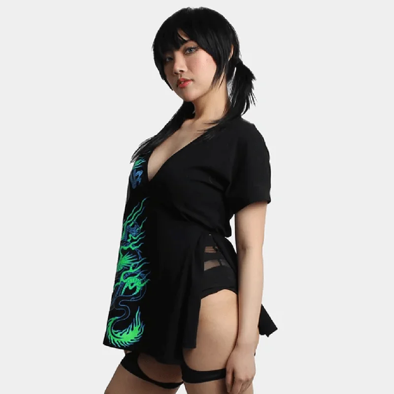 DRAGONITE KIMONO WRAP BLACK