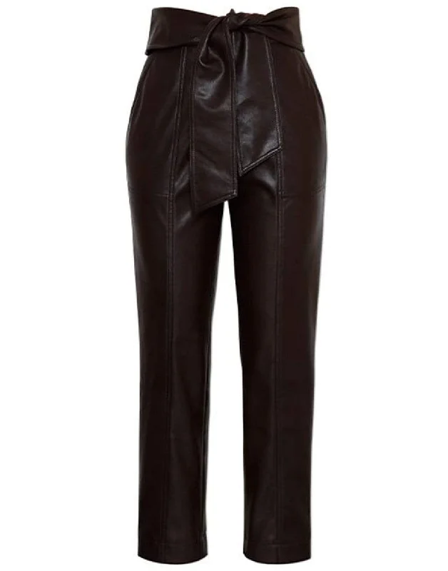 Tessa Vegan Leather Tie Waist Pant