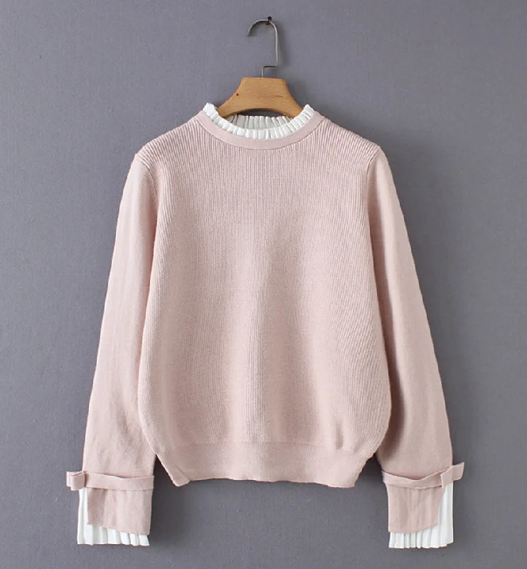 Sweater simple long sleeve sweater  065