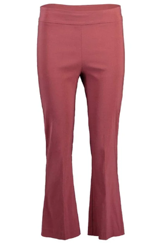 Leo Crop Flare Pant - Sangria