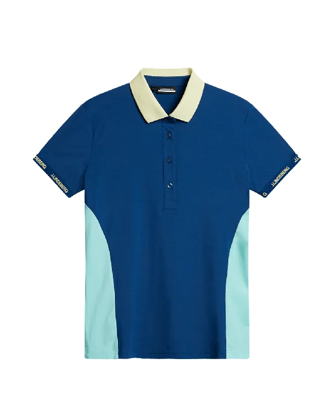 SIZE L - J.Lindeberg Makena Polo Estate Blue