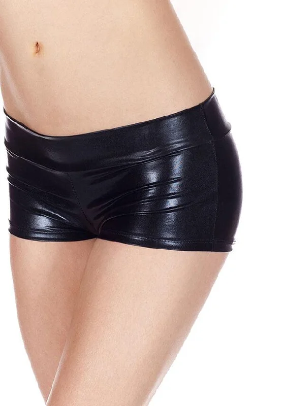 Metallic [Black] | HOT PANTS