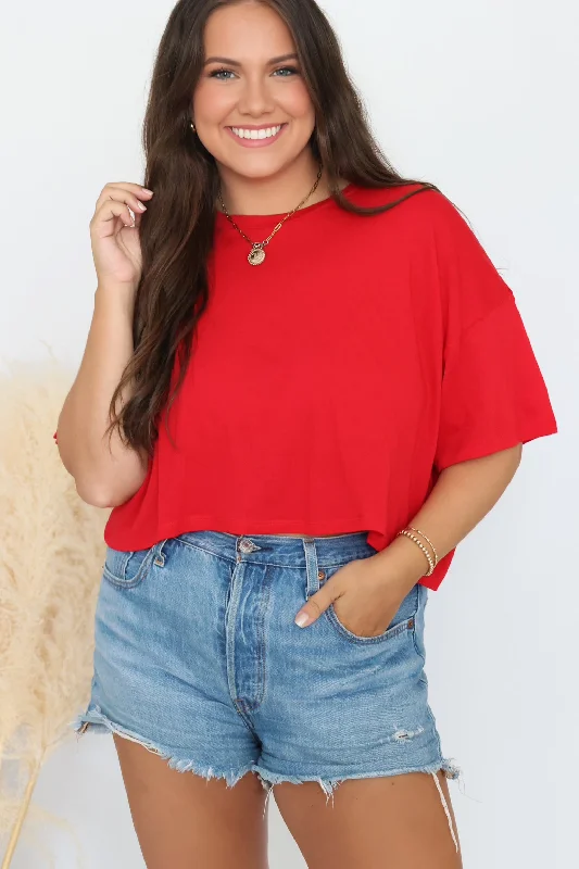 Rylie Cropped Tee (FINIAL SALE)