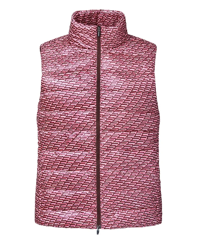 ROHNISCH Airlite Padded Vest Carmine Rose Retro R Mono