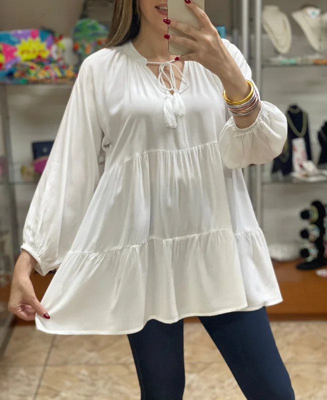 White Tunic Top