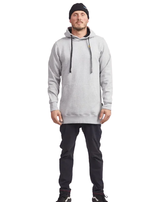 Yuki Threads Slim Old Mate Hoodie - Heather Grey