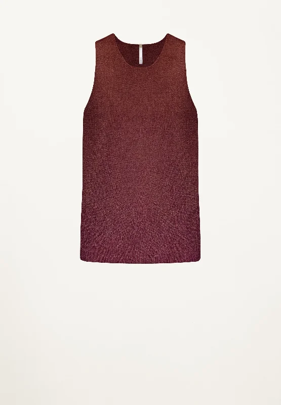 Aurora Split Back Tunic in Plum