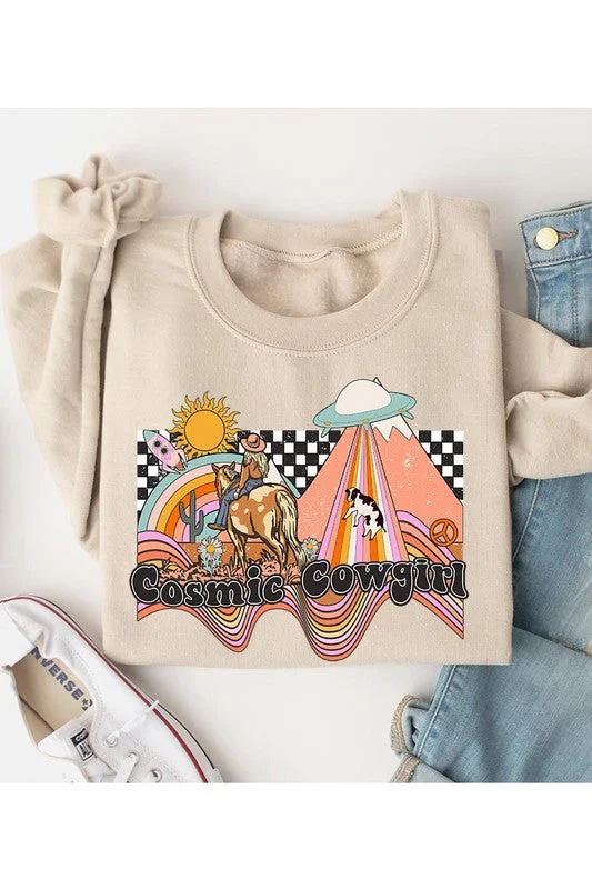 Cosmic Cowgirl Unisex Fleece Sweatshirt