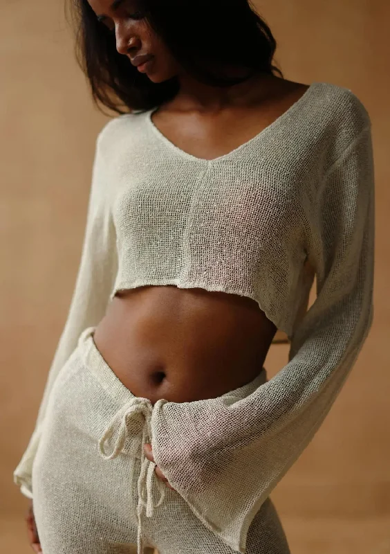 VEDA CROP TOP - NATURAL