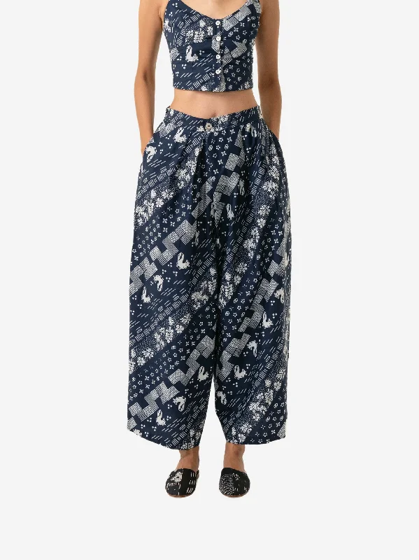 "Tambal" - Two Buttons Maxi Pants