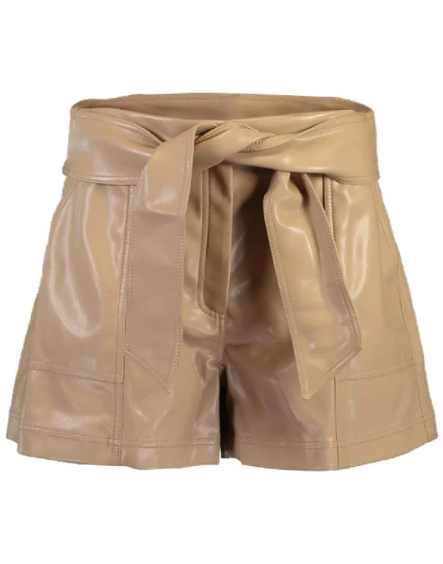 Mari Vegan Leather Tie Short